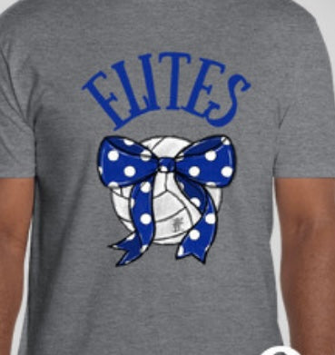 Elites Volleyball with Bow T-Shirt