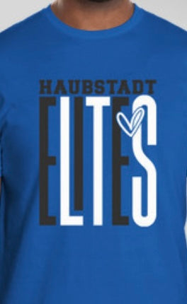 Black and White Elites with Heart Crewneck