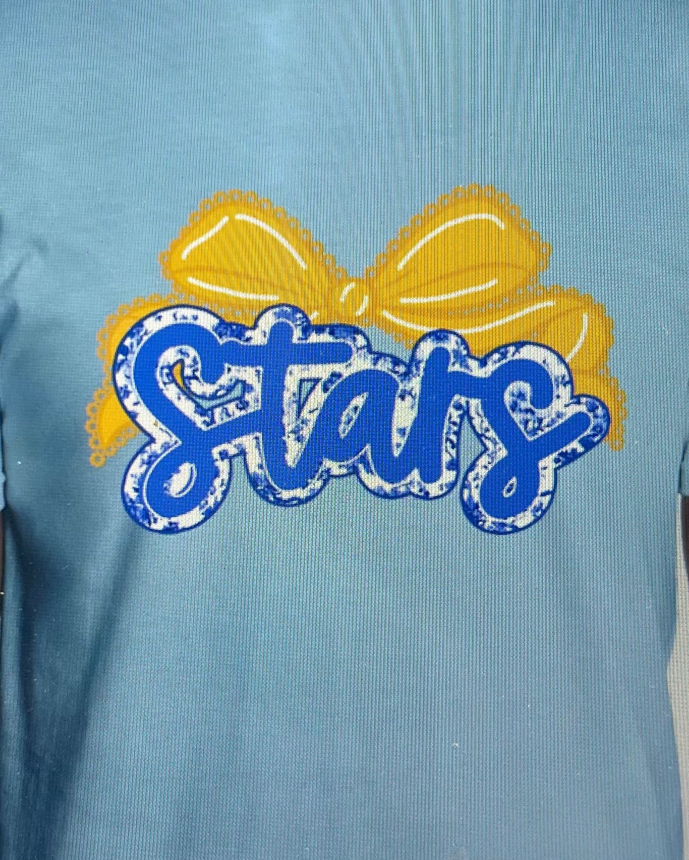 Stars with Yellow Bow Crewneck