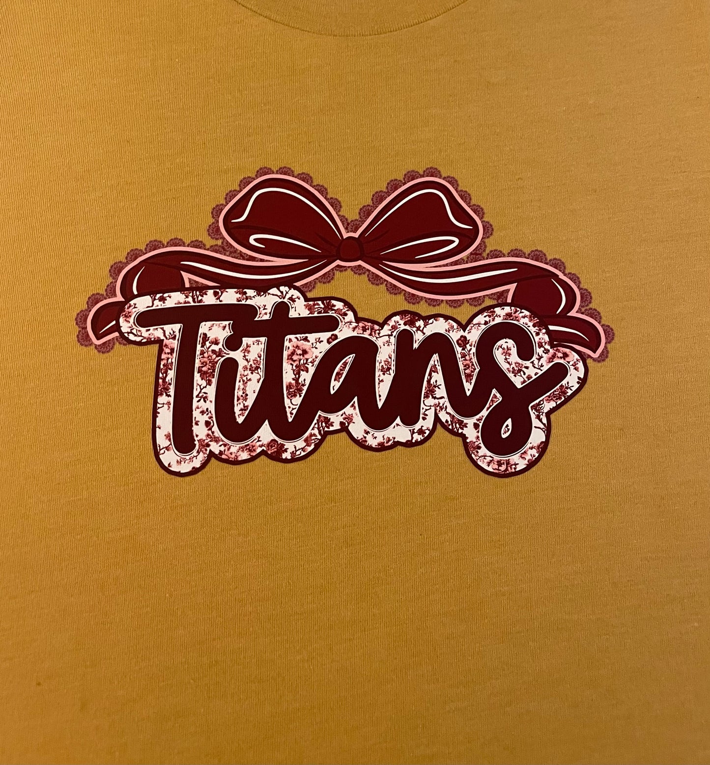 Titans Floral With Bow Crewneck