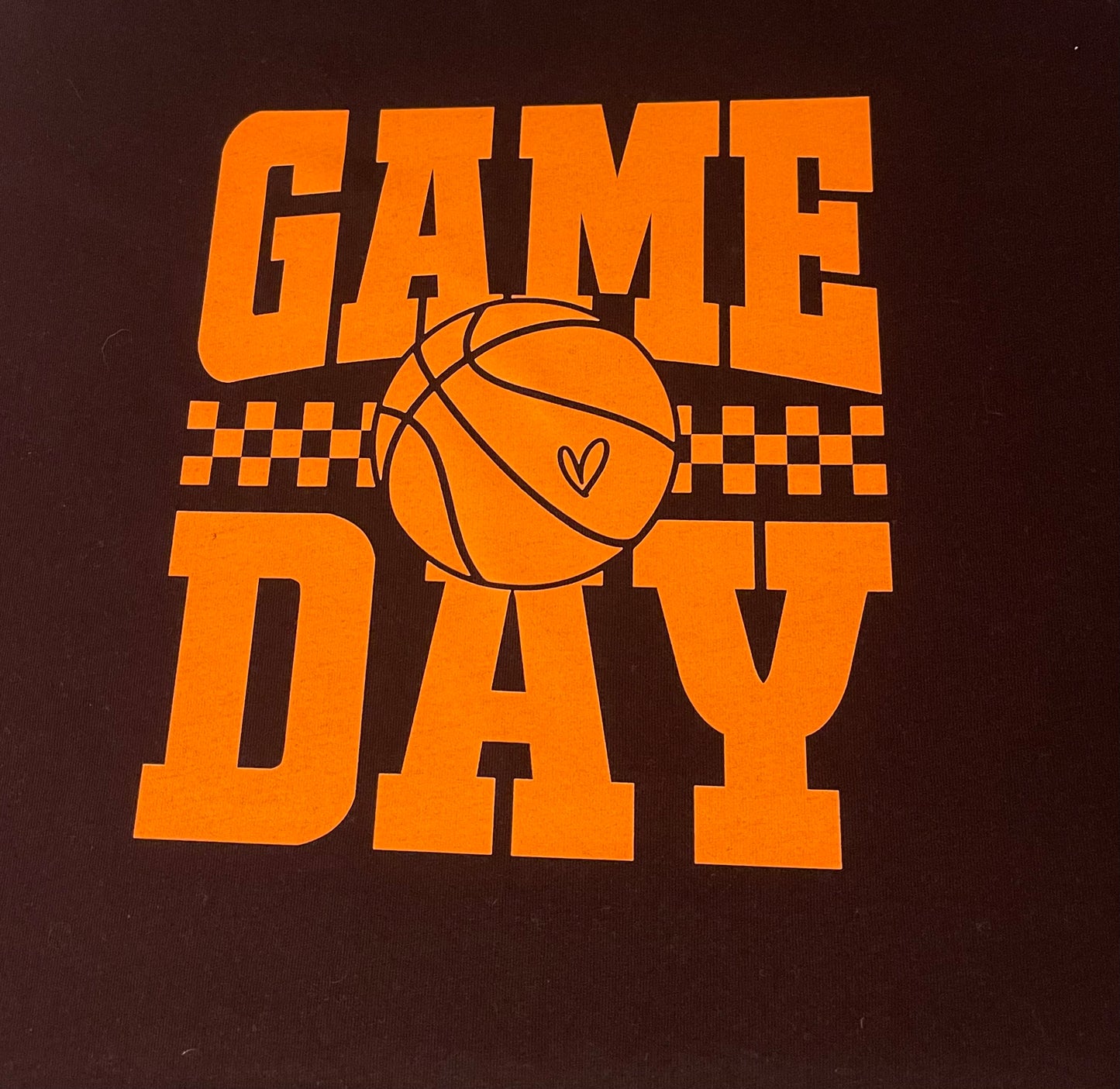 Gold and Black Basketball Gameday T- Shirt